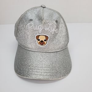 Pug Life glittered cap